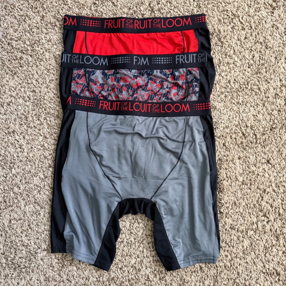 Fruit of the Loom Mens 3 Pack Micro Mesh Boxer Briefs BWF3LLC Assorted Large L
